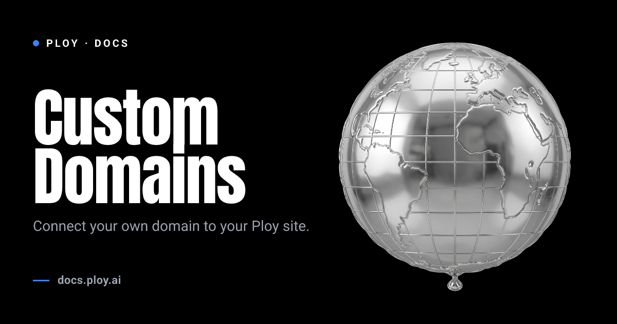 Custom Domain Setup | Ploy Support Docs